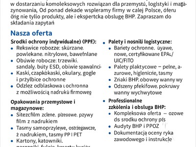  Środki Ochrony Indywidualnej BHP – Kaski, Rękawice, Obuwie, Odzież Robocza | OPW POLAND Sp. z o.o.